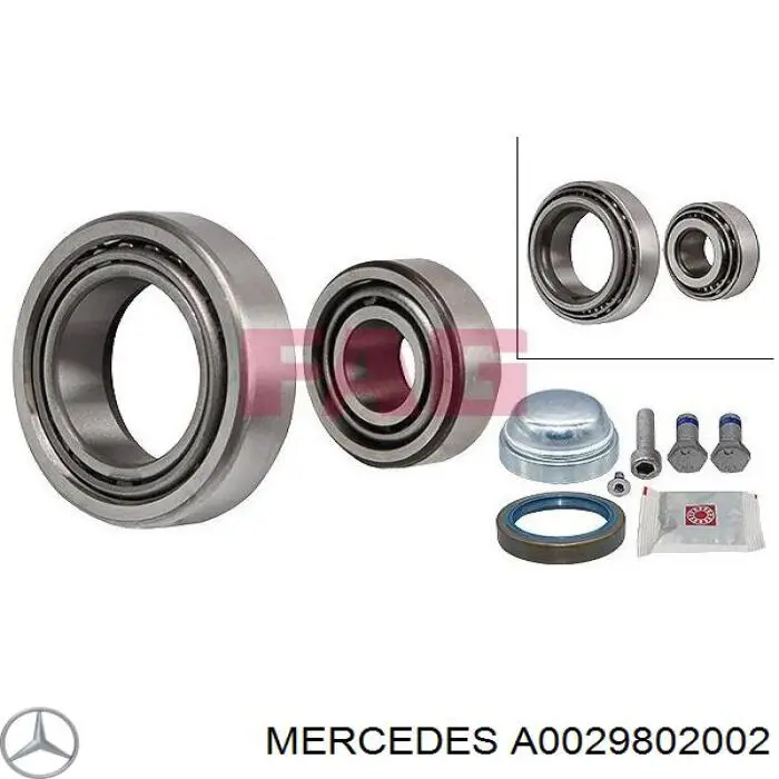 Rolamento externo de cubo dianteiro Mercedes A0029802002 preço, a partir de 36,67 USD