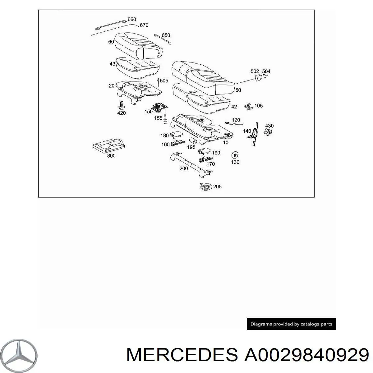 A0029840929 Mercedes Parafuso de panela de motor