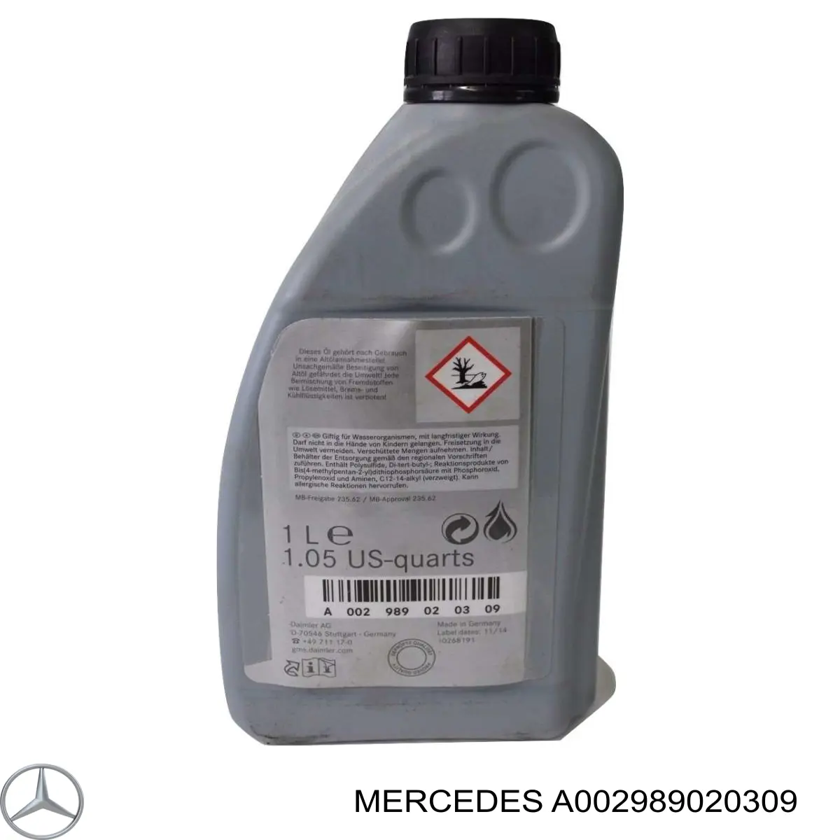Óleo de transmissão Mercedes A002989020309 preço, a partir de 118,37 USD