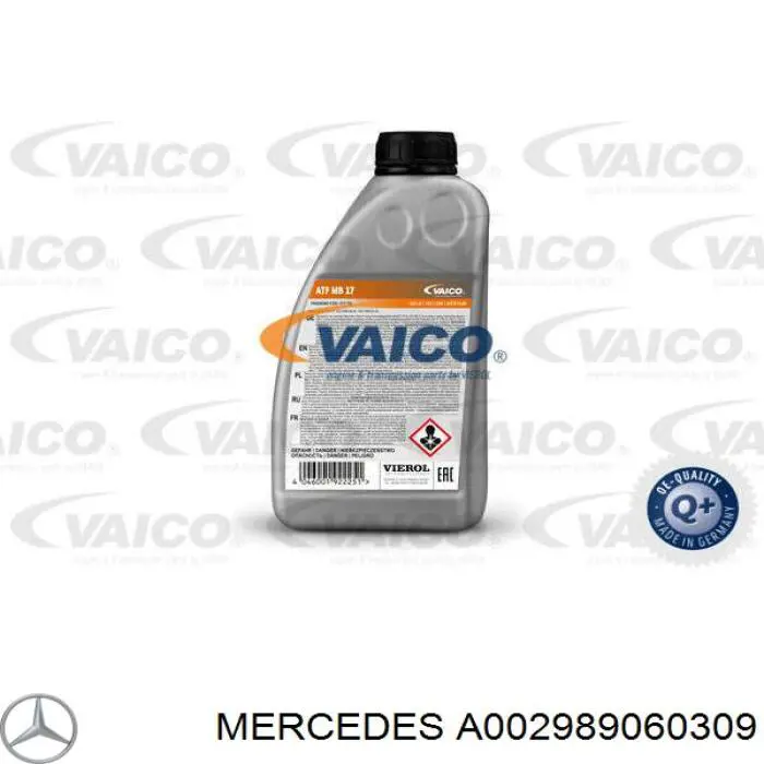 Óleo de transmissão A002989060309 Mercedes