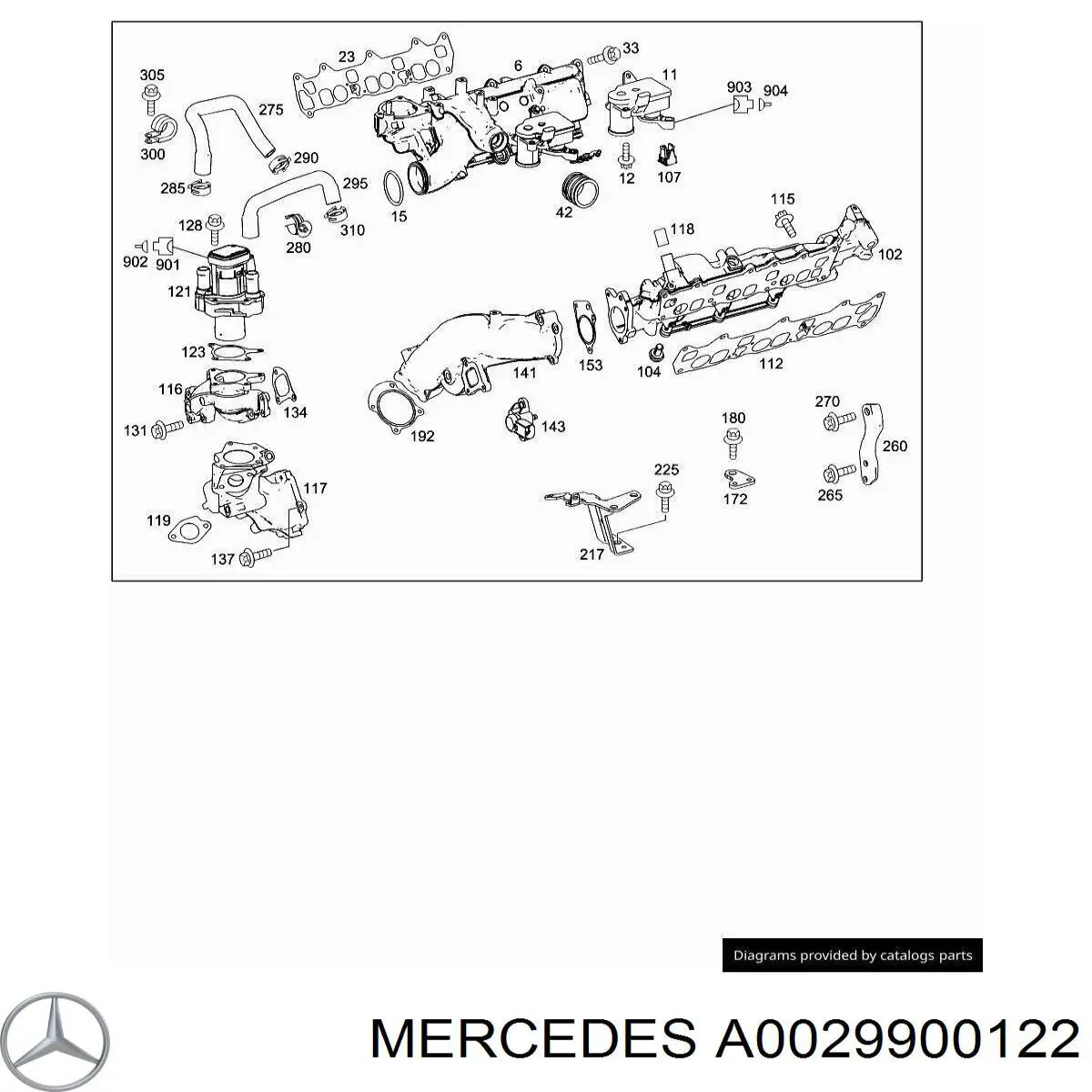  Mercedes A6119900622 preço, a partir de 3,48 USD