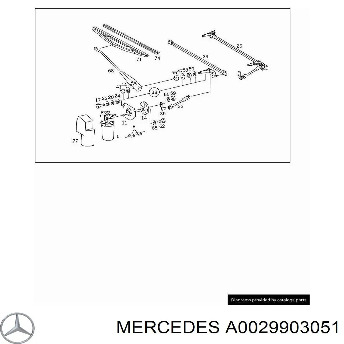  Mercedes A0029903051 preço, a partir de 4,58 USD