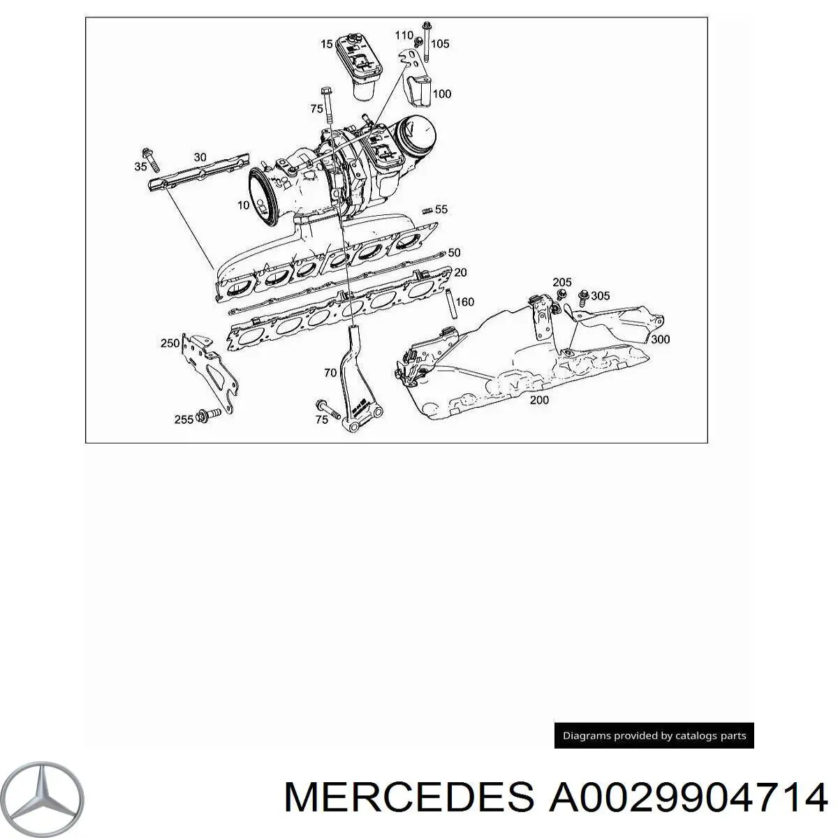Prego de tubo coletor de escape Mercedes A0029904714 preço, a partir de 14,16 USD