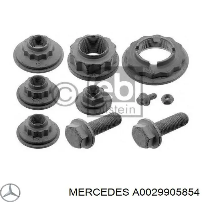 A0029905854 Mercedes Porca de cubo dianteiro