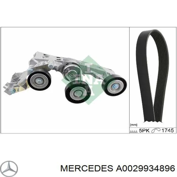 Correia dos conjuntos de transmissão Mercedes A0029934896 preço, a partir de 18,05 USD