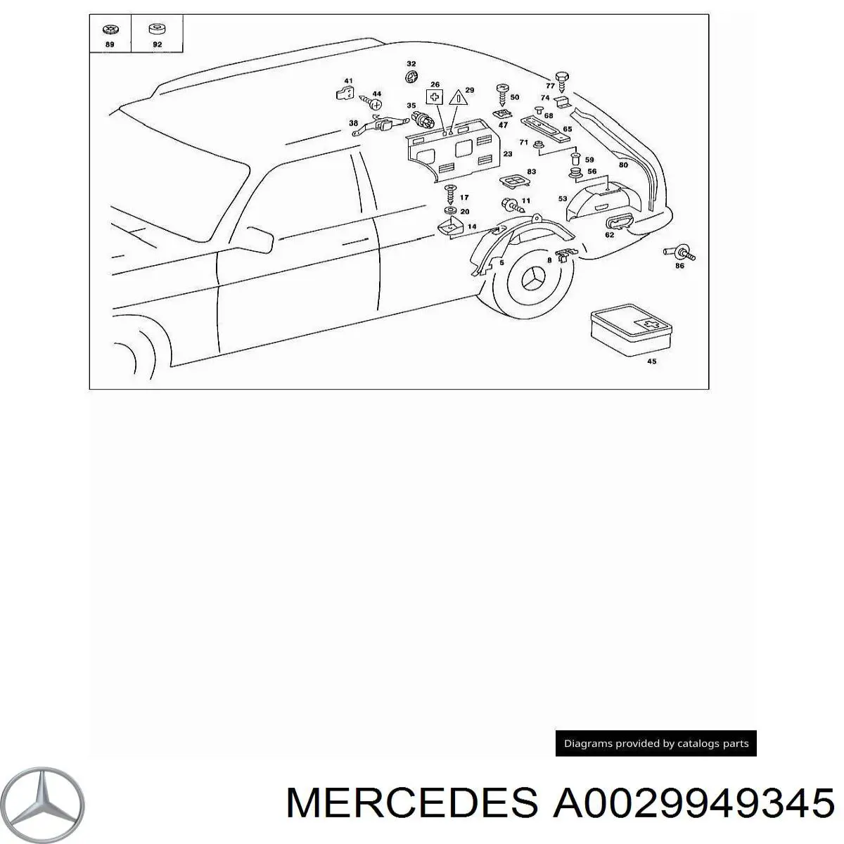 A0029949345 Mercedes 