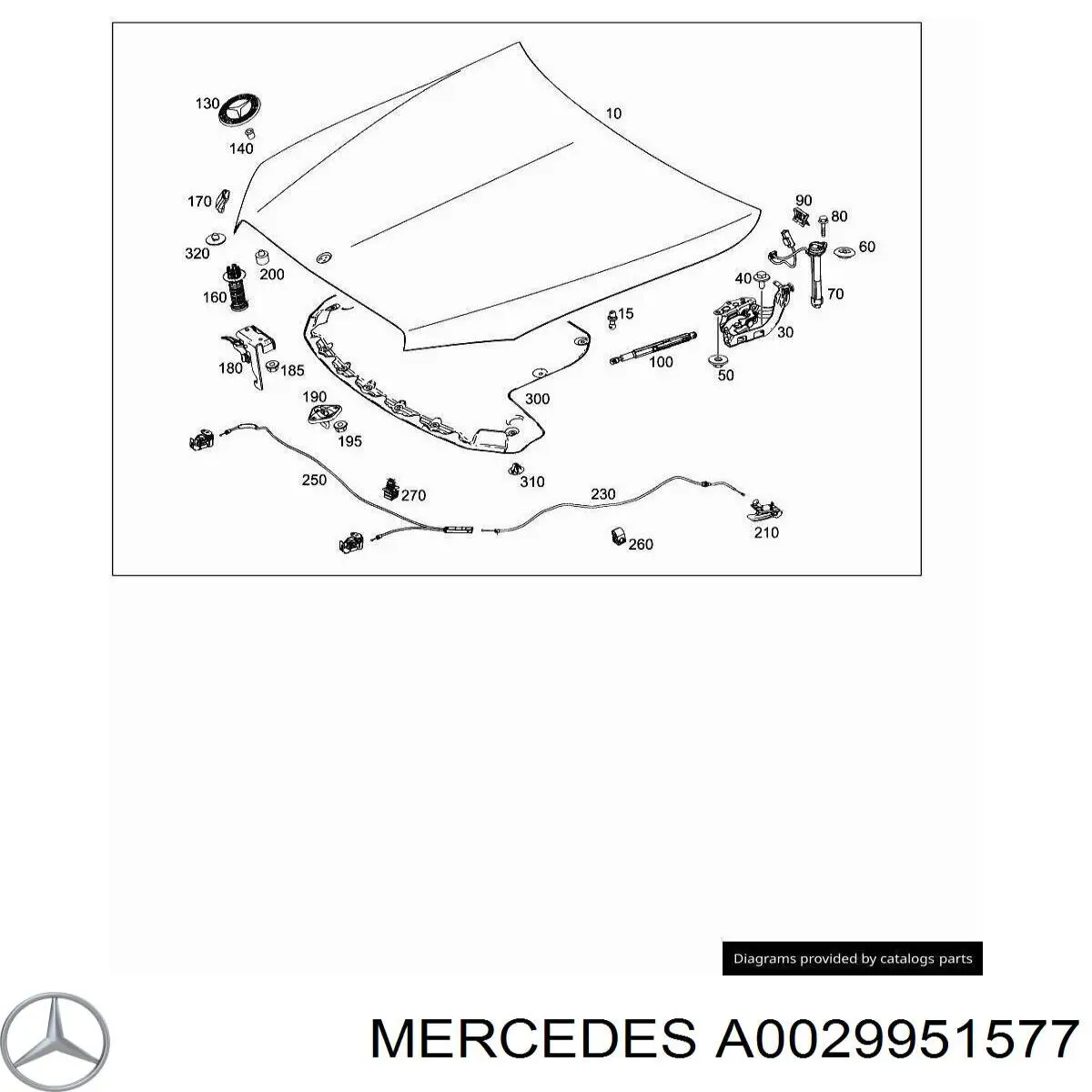 Compre A0029951577 Mercedes Braçadeira de tubo do freio