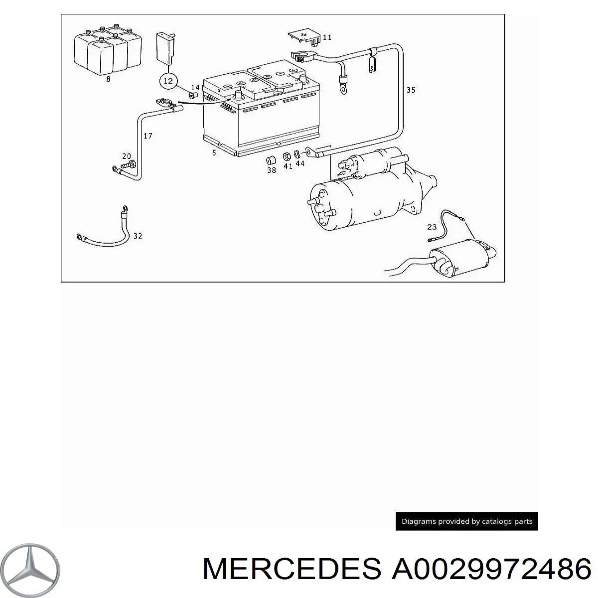  Mercedes A0029972486 preço, a partir de 3,55 USD