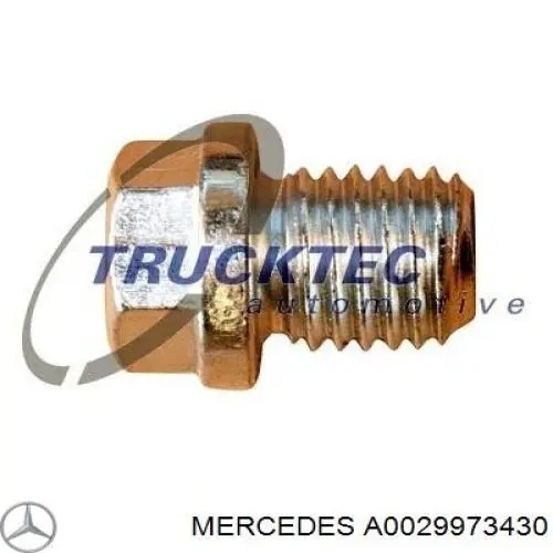 A0029973430 Mercedes Tampão de panela de motor