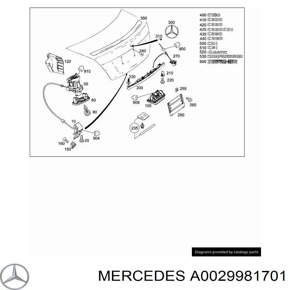 A0029981701 Mercedes 