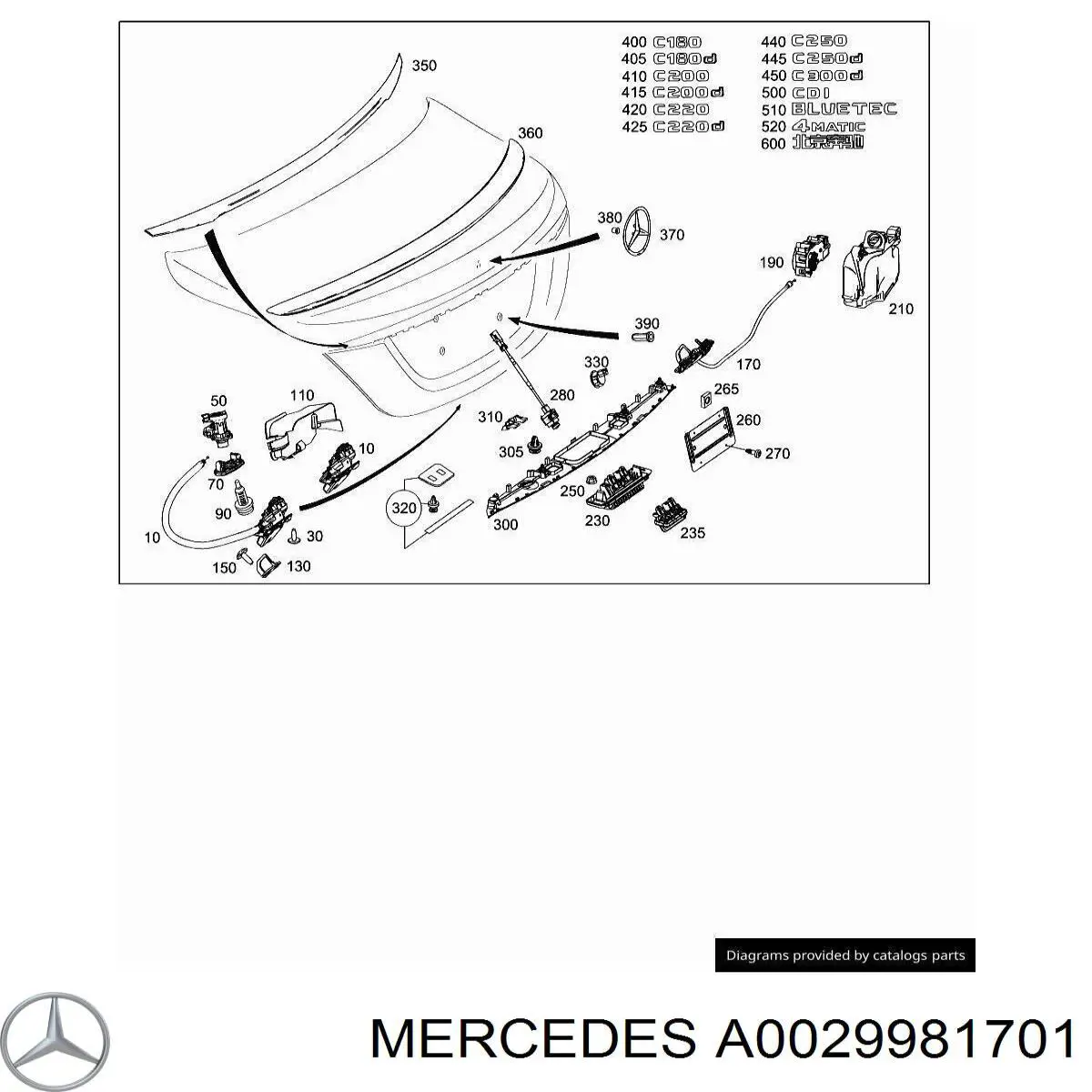 Mercedes A0029981701 preço, a partir de 2,70 USD