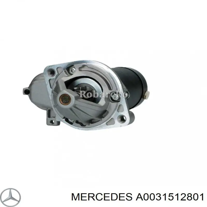 A0031512801 Mercedes Motor de arranco