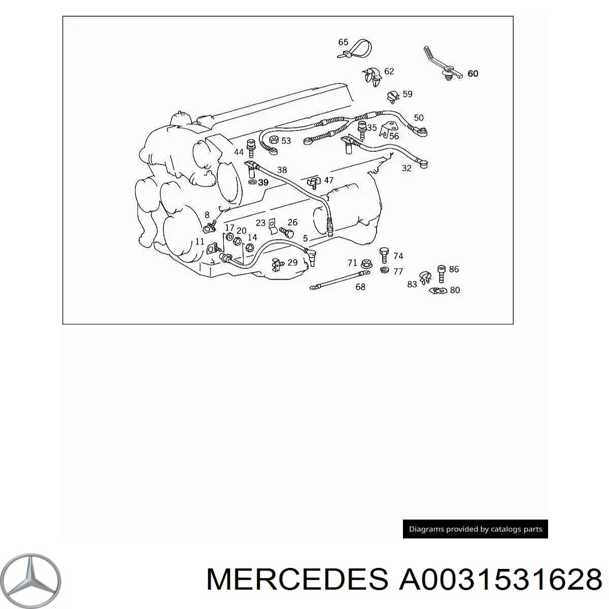 0031531628 Mercedes Sensor de posição da árvore distribuidora