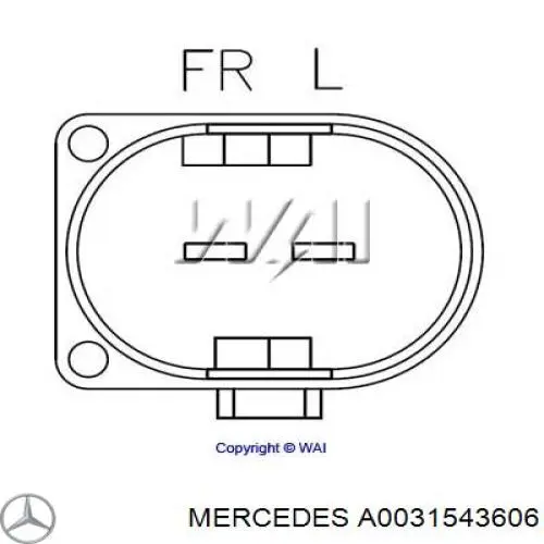 Relê-regulador do gerador (relê de carregamento) Mercedes A0031543606 preço, a partir de 34,58 USD
