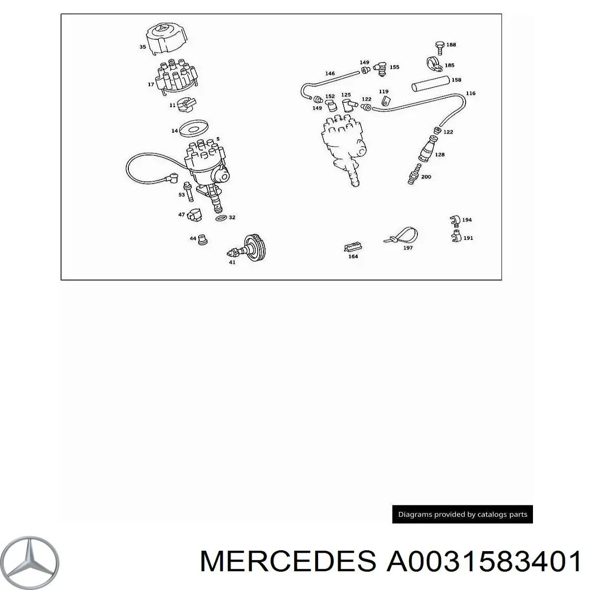  Distribuidor de ignição (distribuidor) Mercedes G I SUV (W463) (1989 - 2018) I