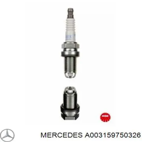 Vela de ignição Mercedes A003159750326 preço, a partir de 14,61 USD