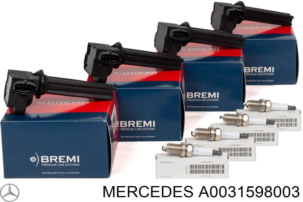 Vela de ignição Mercedes A0031598003 preço, a partir de 16,45 USD