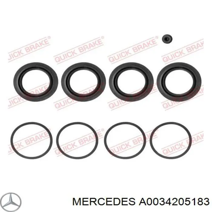 A0034205183 Mercedes Suporte do freio dianteiro esquerdo