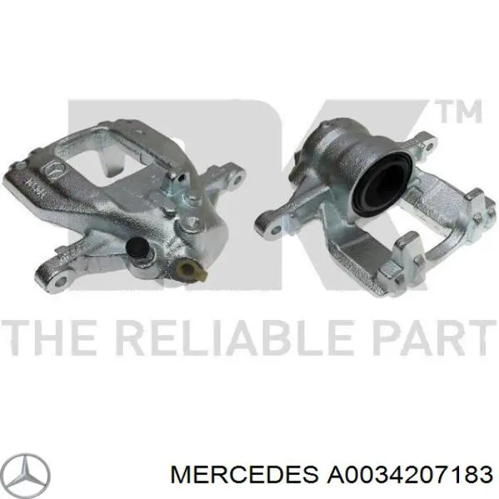 A0034207183 Mercedes Suporte do freio traseiro esquerdo