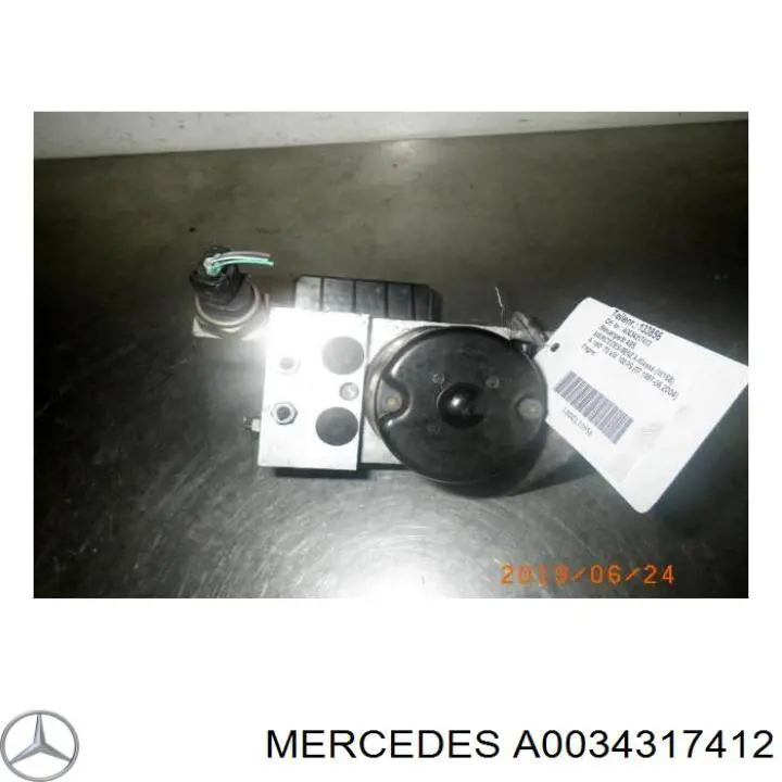 Compre A0034317412 Mercedes Unidade hidráulico de controlo ABS
