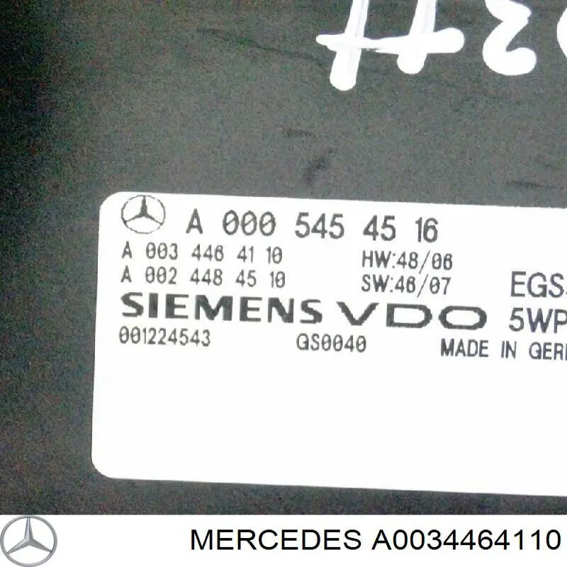 Compre A0034464110 Mercedes Módulo de direção (Centralina eletrônica) da Caixa Automática de Mudança eletrônica