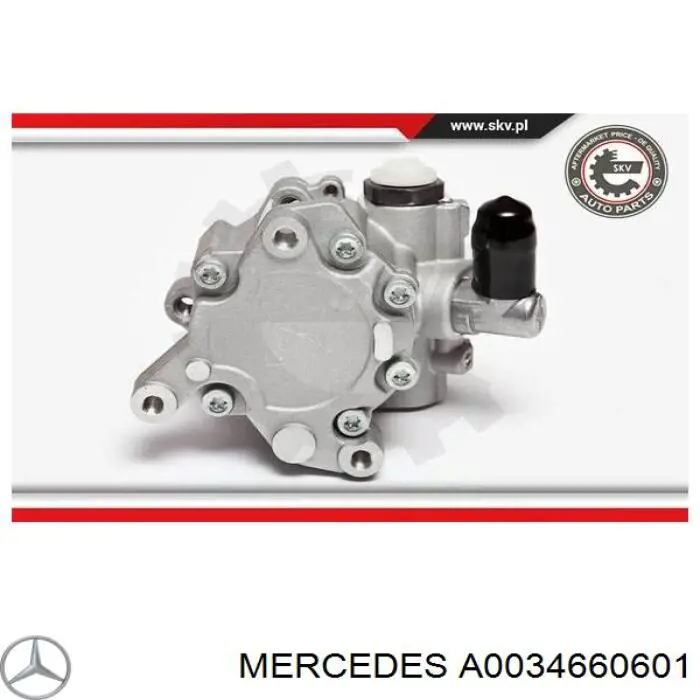 Bomba da Direção hidrâulica assistida Mercedes A0034660601 preço, a partir de 124,29 USD