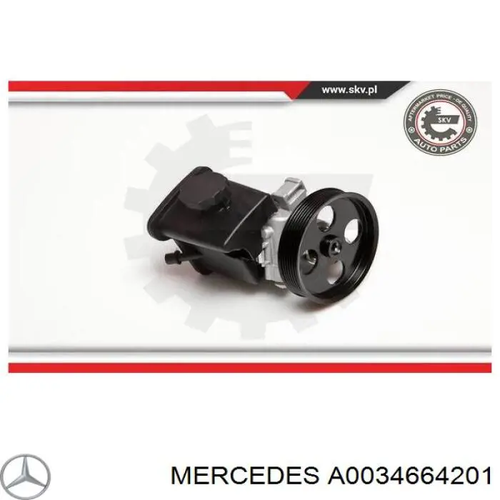 Bomba da Direção hidrâulica assistida Mercedes A0034664201 preço, a partir de 109,15 USD