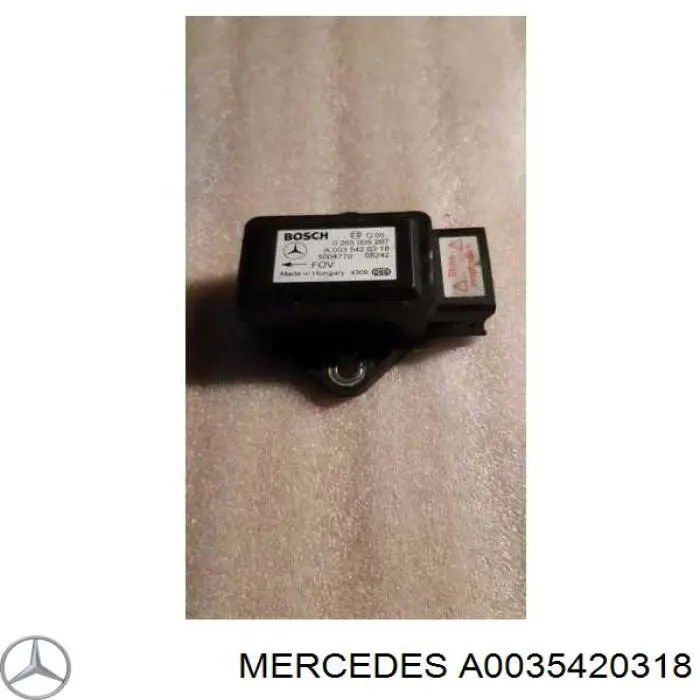 Sensor de aceleração transversal (ESP) Mercedes A0035420318 preço, a partir de 42,80 EUR