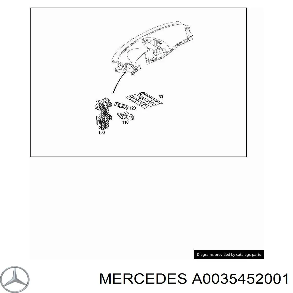 Unidade traseira do salão de dispositivos de segurança Mercedes A0035452001 preço, a partir de 8,30 USD
