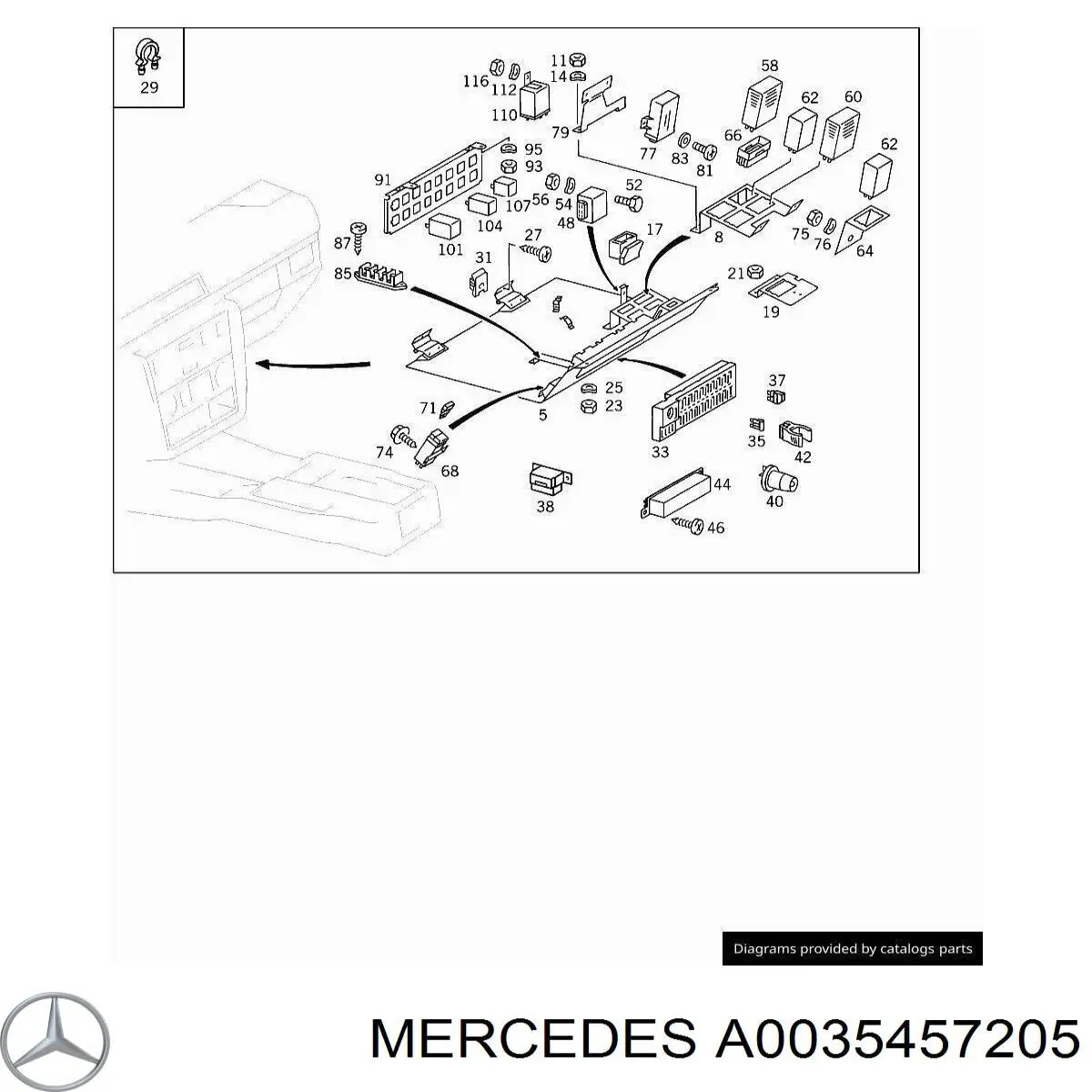  Mercedes A0035457205 preço, a partir de 823,31 USD