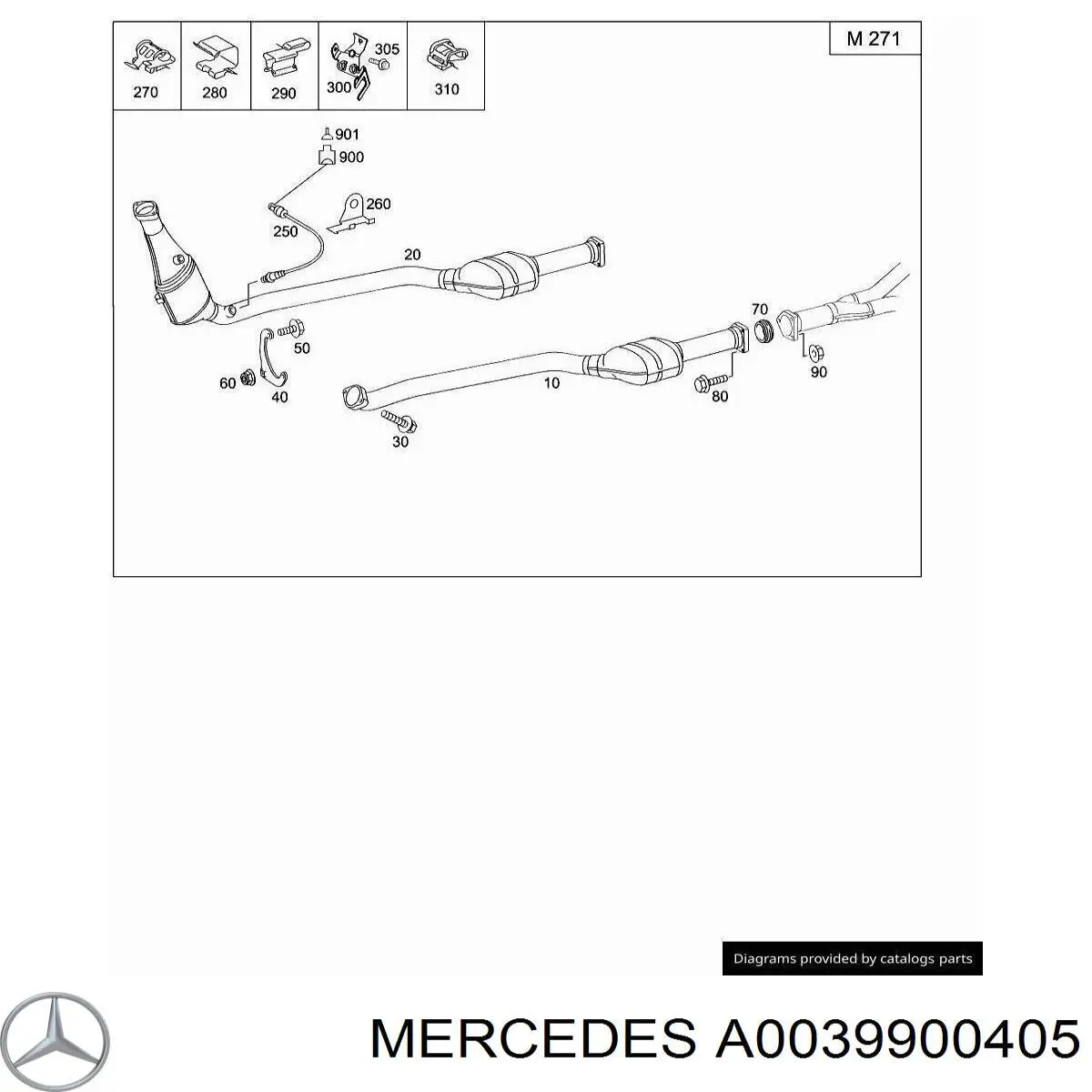 A0039900405 Mercedes 