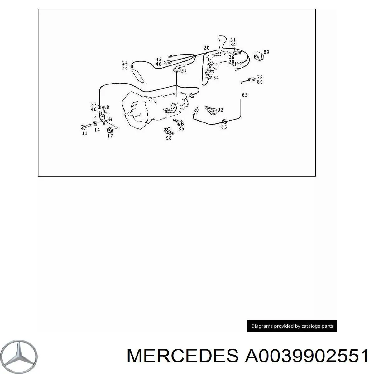 A0039902551 Mercedes 