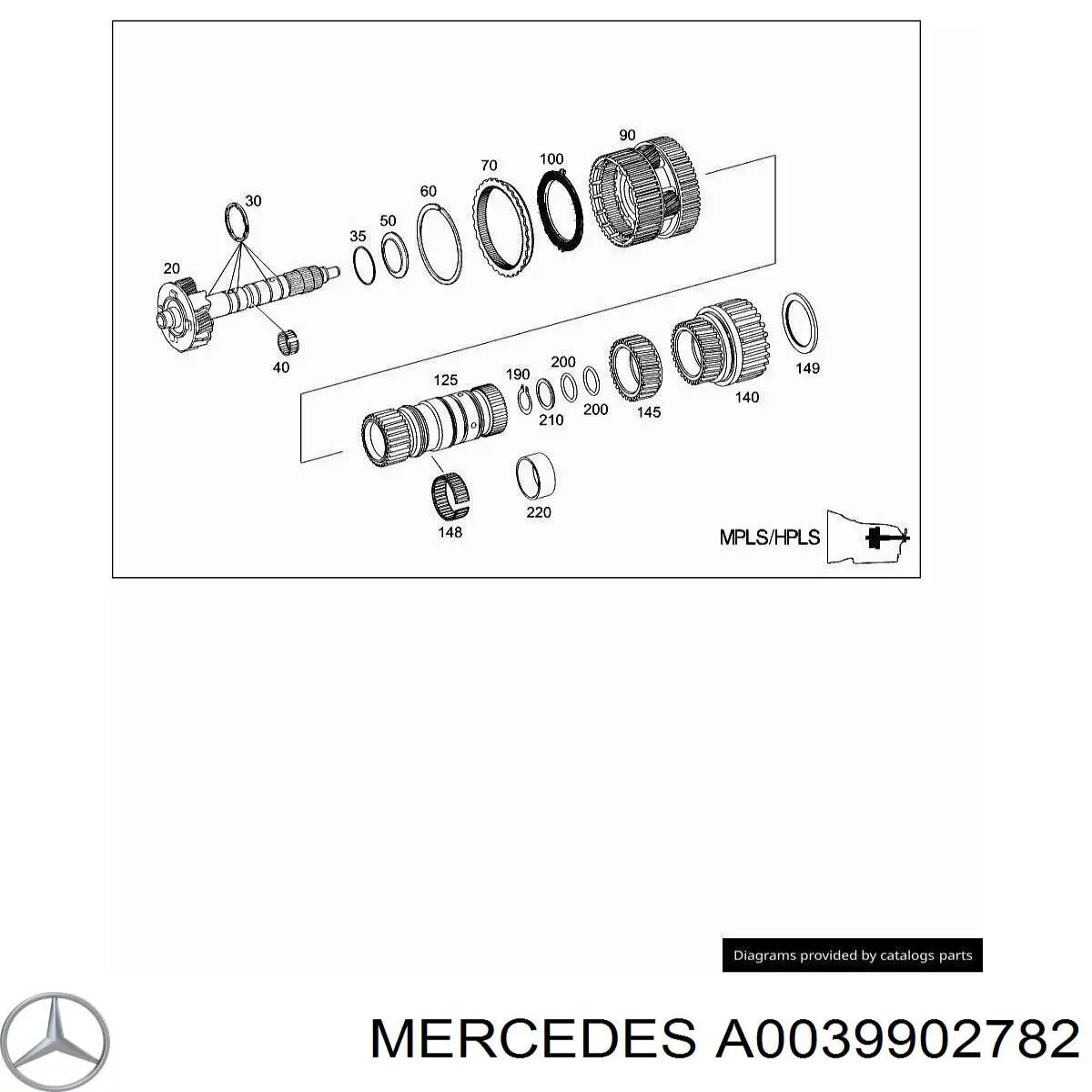 A0039902782 Mercedes 
