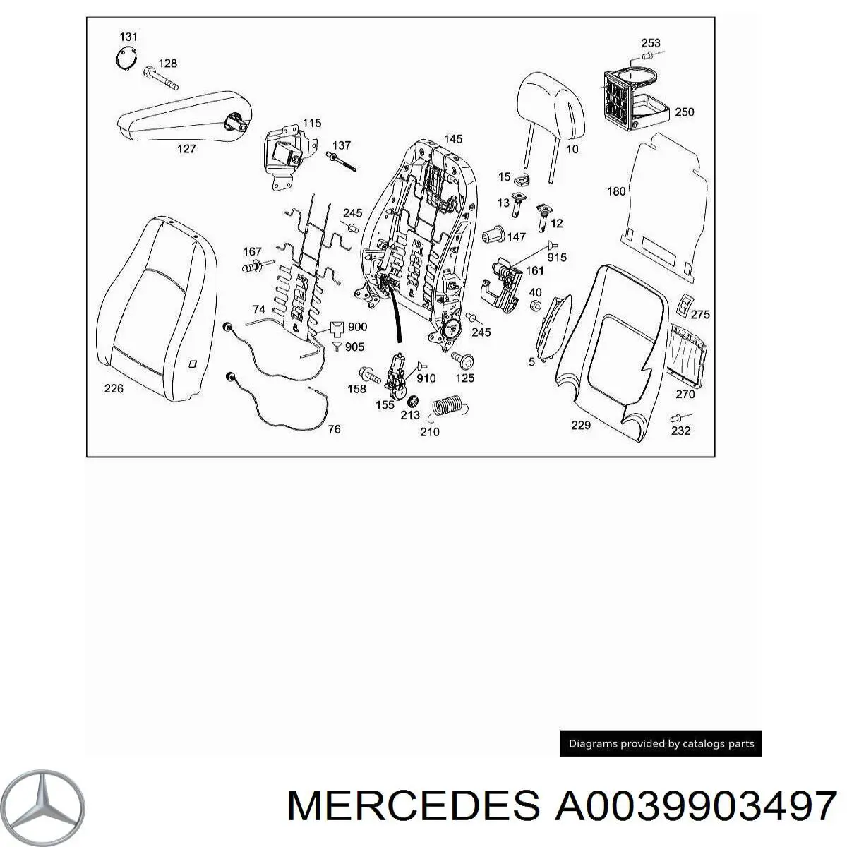 A0039903497 Mercedes 