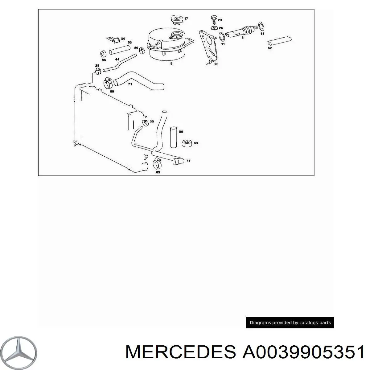 A0039905351 Mercedes 