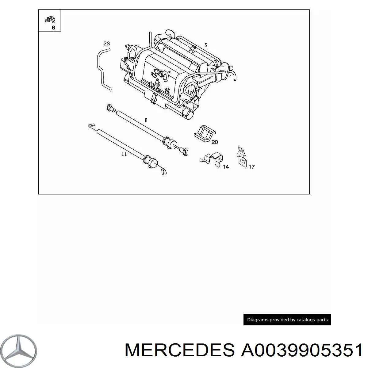  Mercedes A0039905351 preço, a partir de 1,85 USD