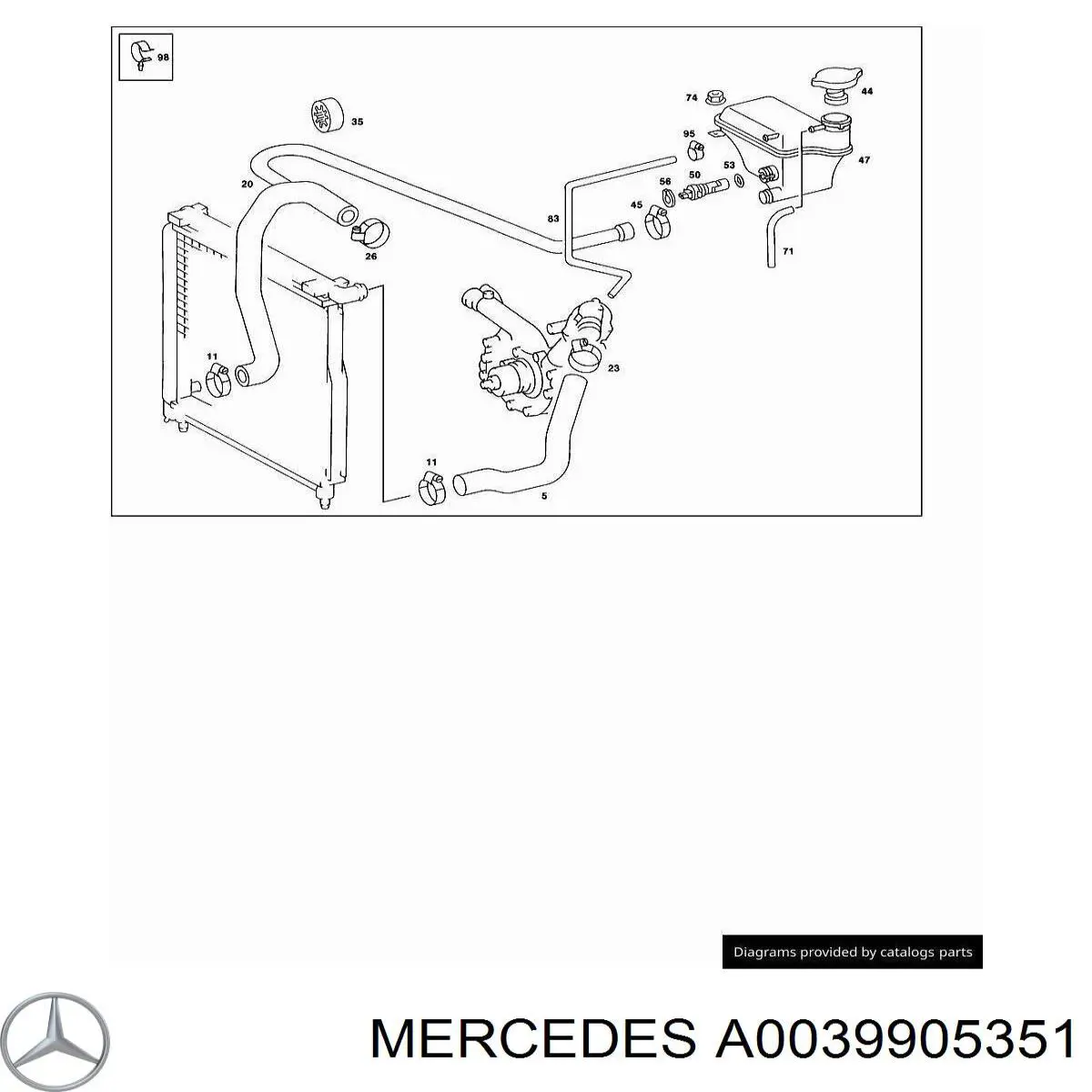 Compre A0039905351 Mercedes 