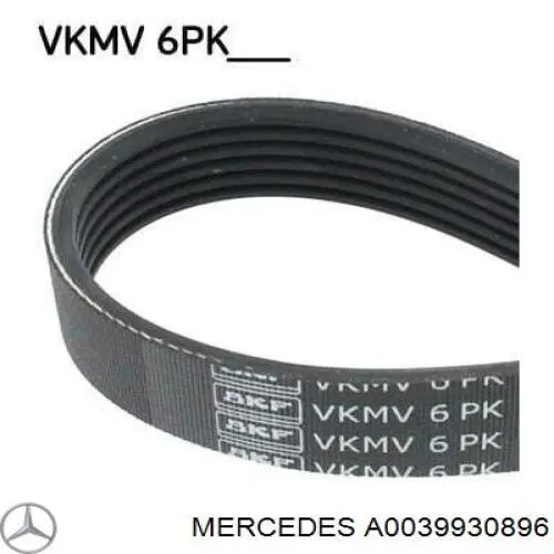 A0039930896 Mercedes Correia dos conjuntos de transmissão