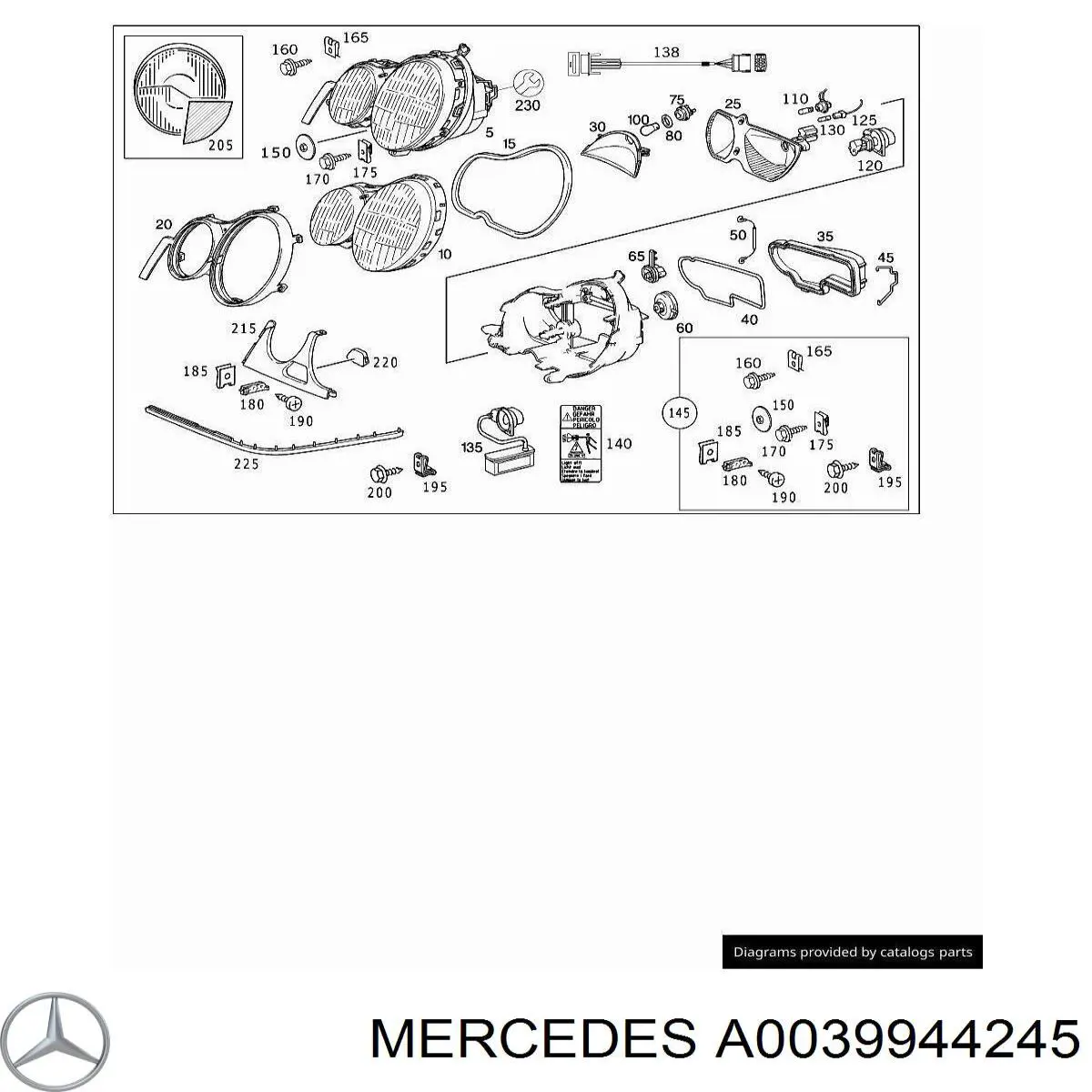  Mercedes A0039944245 preço, a partir de 0,74 USD