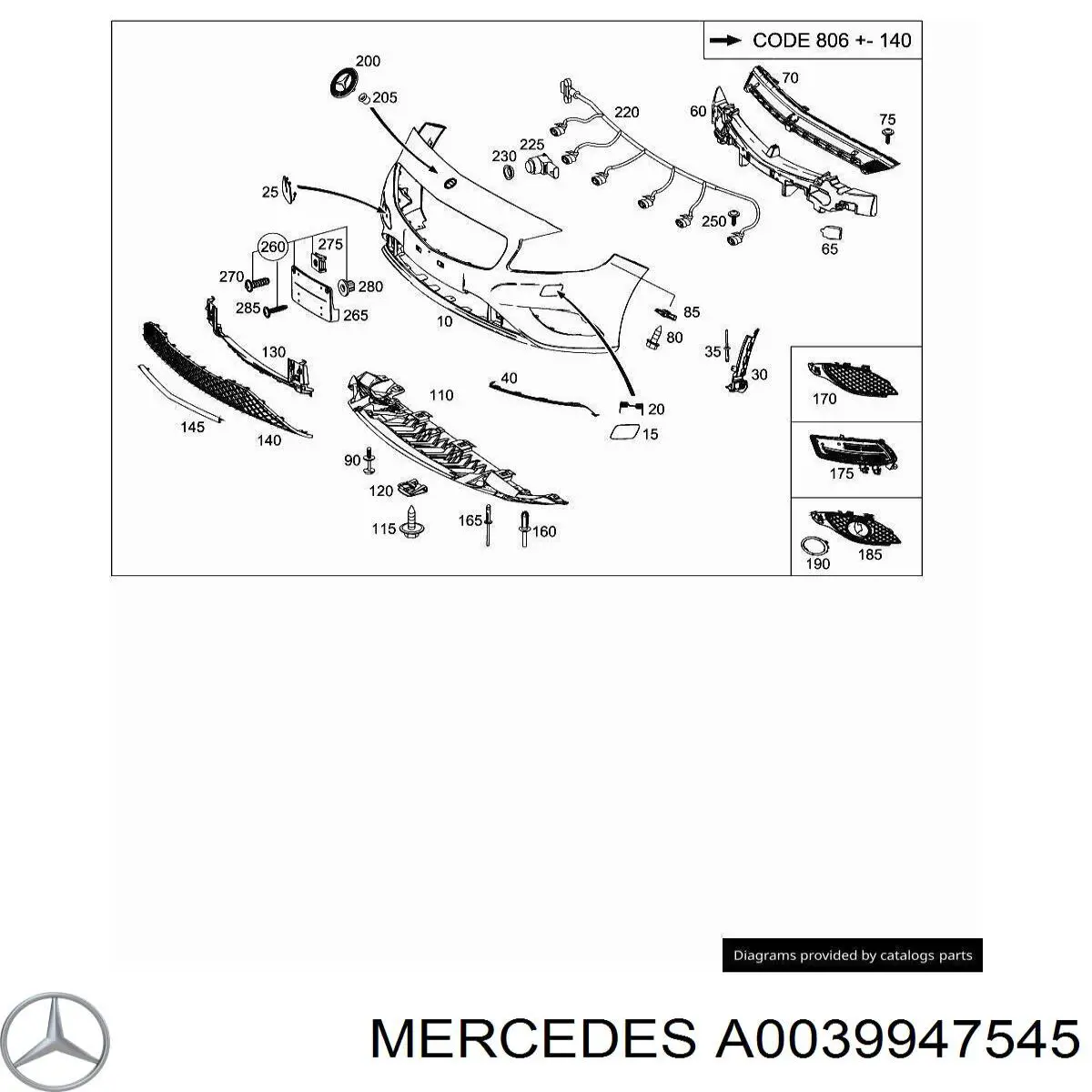 Compre A0039947545 Mercedes 
