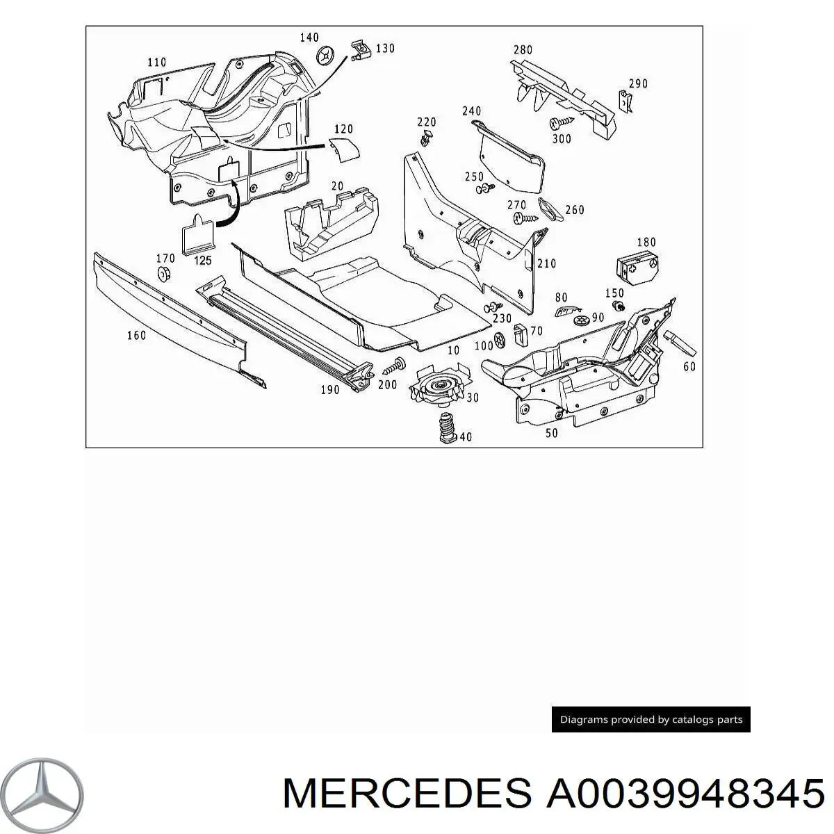 A0039948345 Mercedes 