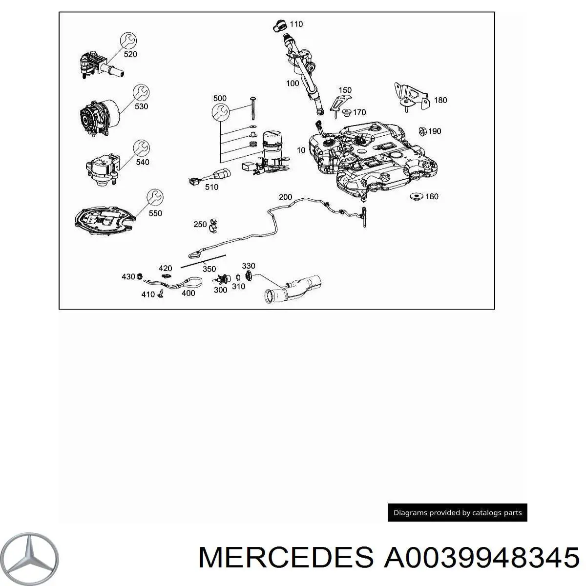 Compre A0039948345 Mercedes 
