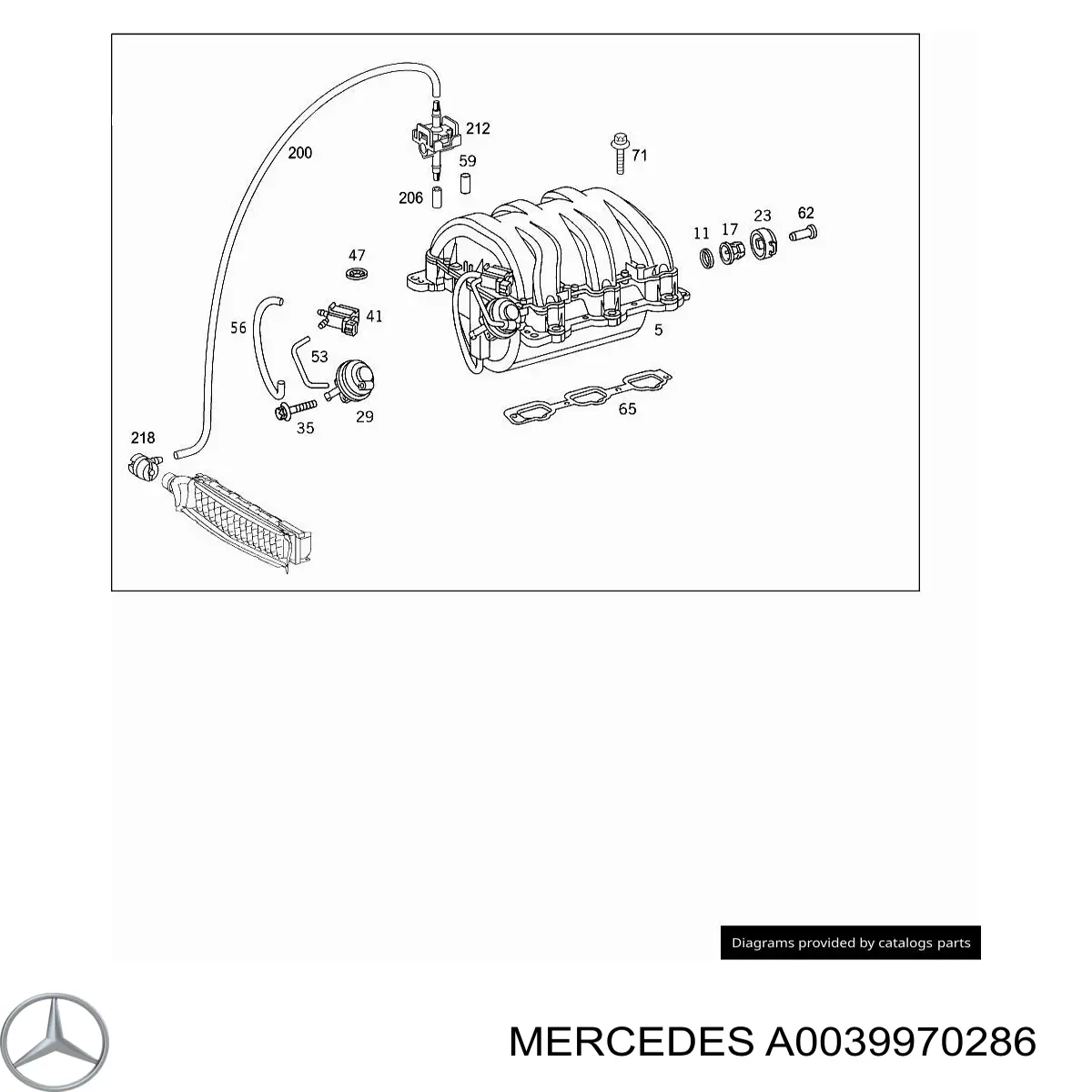 A0039970286 Mercedes 