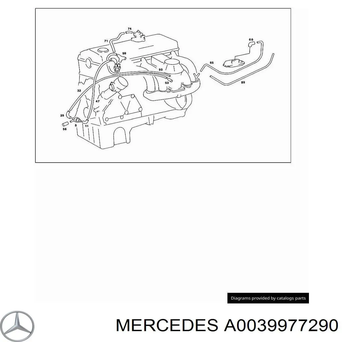 A0039977290 Mercedes Correia dos conjuntos de transmissão