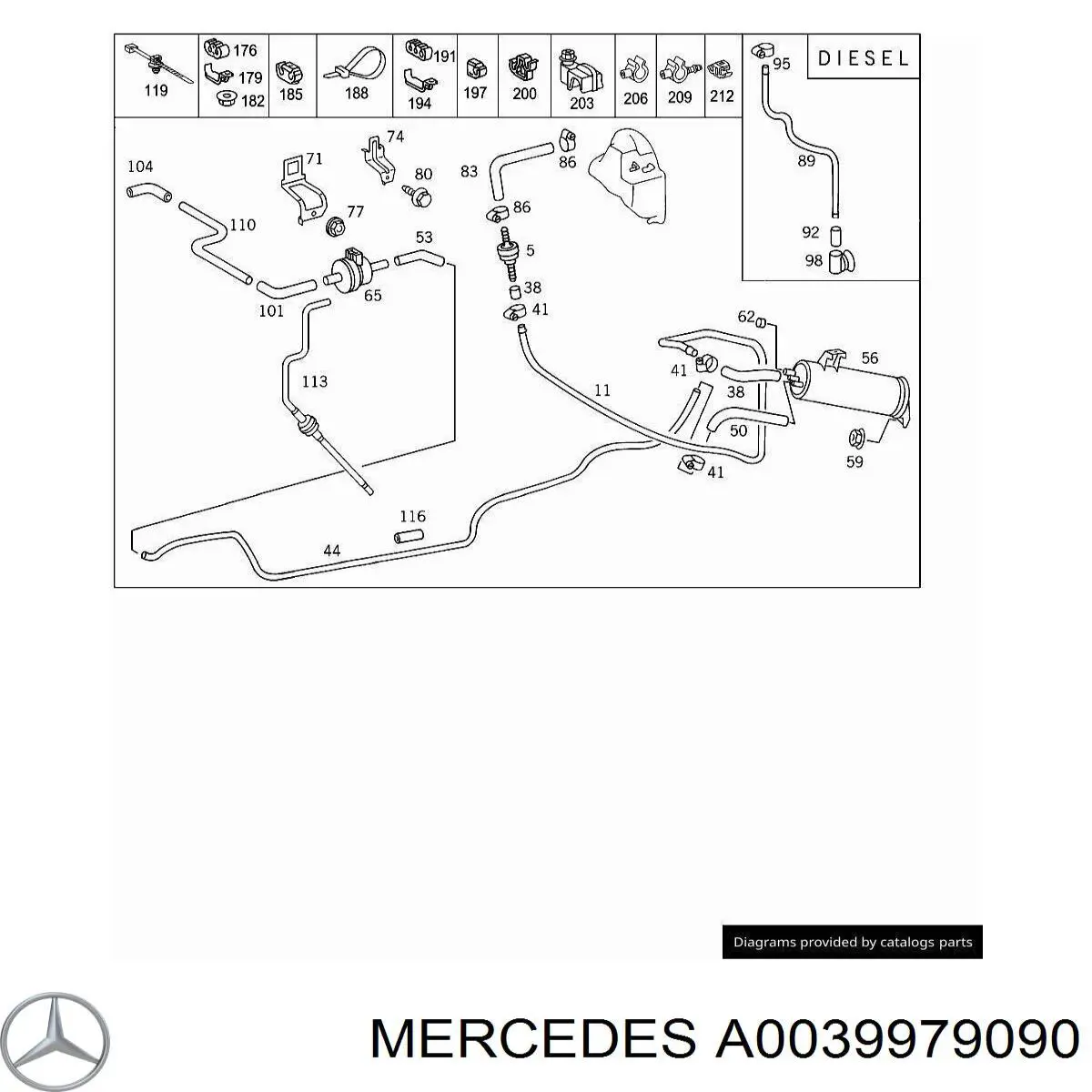 Braçadeira de silenciador dianteira Mercedes A0039979090 preço, a partir de 4,01 USD