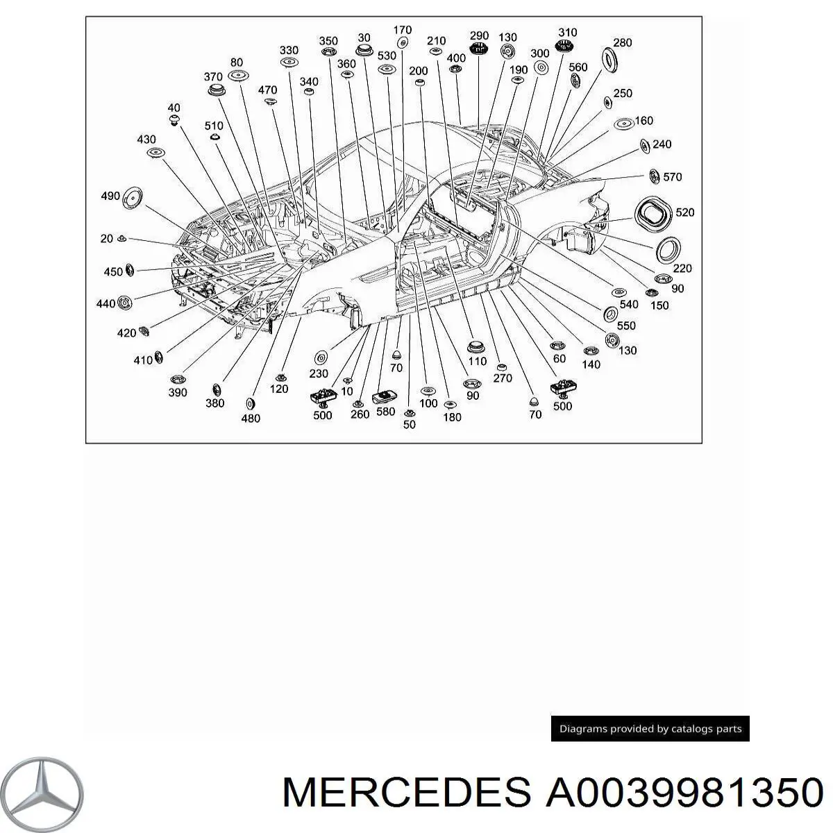 Compre 0039975786 Mercedes Coxim do macaco inferior (suporte de plataforma elevatória)