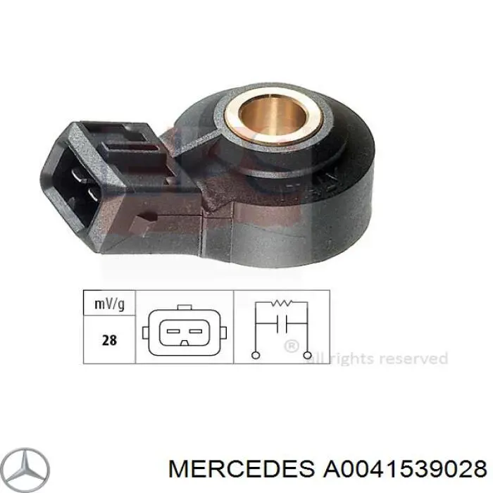 Sensor de detonação Mercedes A0041539028 preço, a partir de 35,75 USD