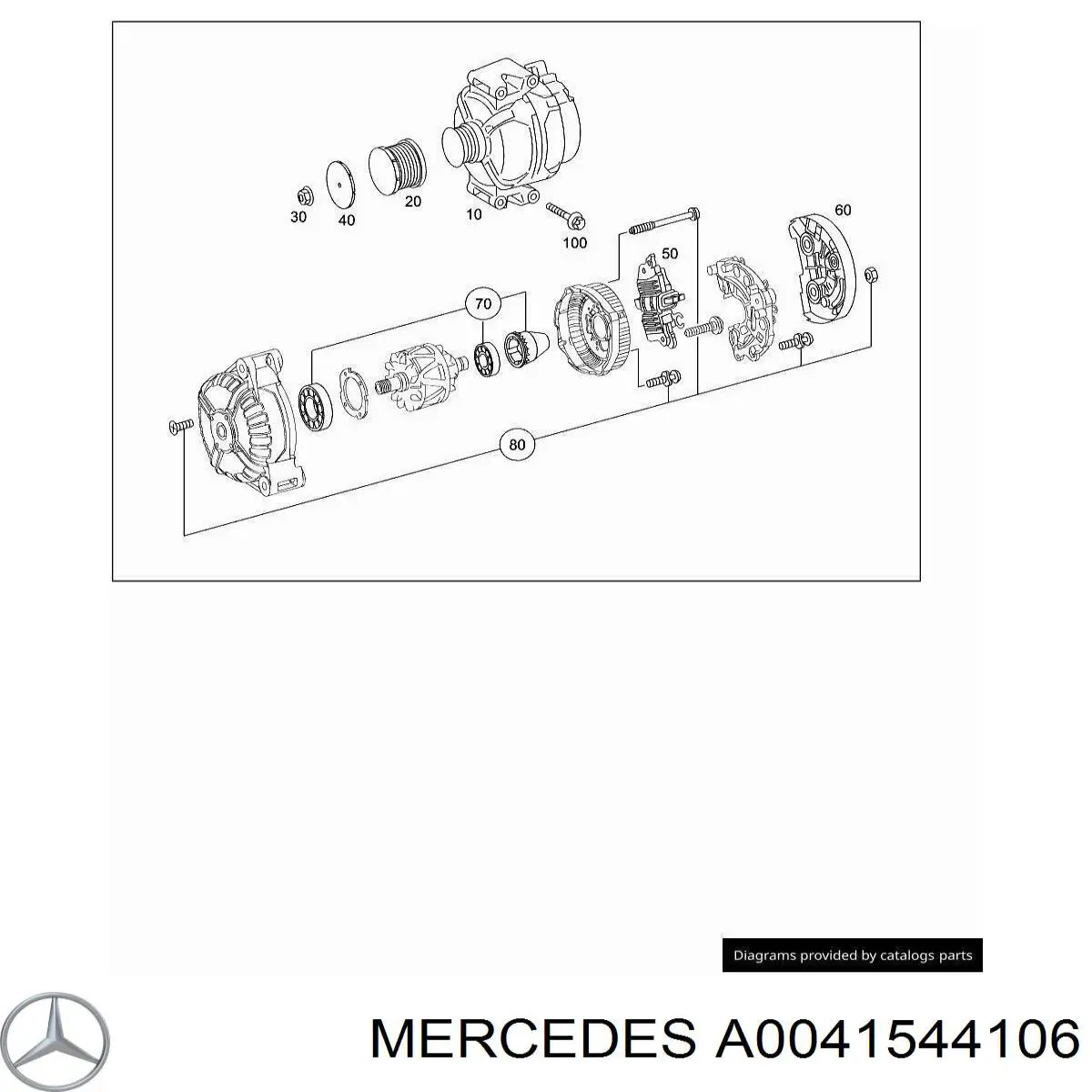 Relê-regulador do gerador (relê de carregamento) Mercedes A0041544106 preço, a partir de 47,81 USD