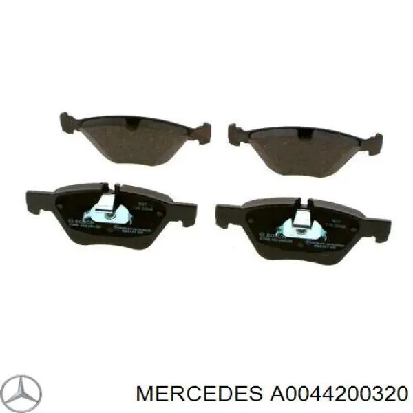 A0044200320 Mercedes Sapatas do freio dianteiras de disco