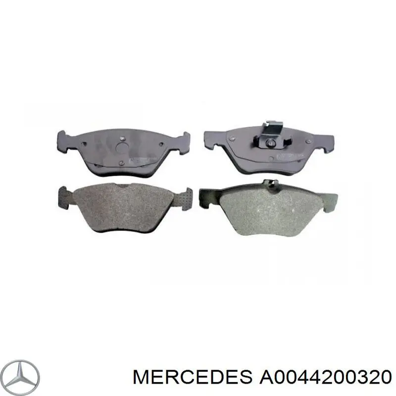 Sapatas do freio dianteiras de disco Mercedes A0044200320 preço, a partir de 25,32 USD